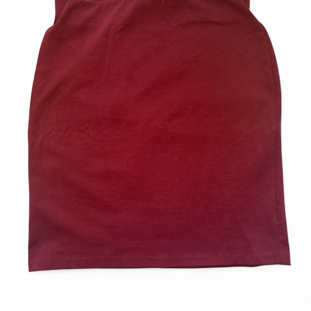 Red Mini Pencil Skirt for Casual Wear